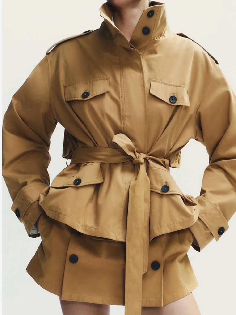 Zara Short Trench Jacket